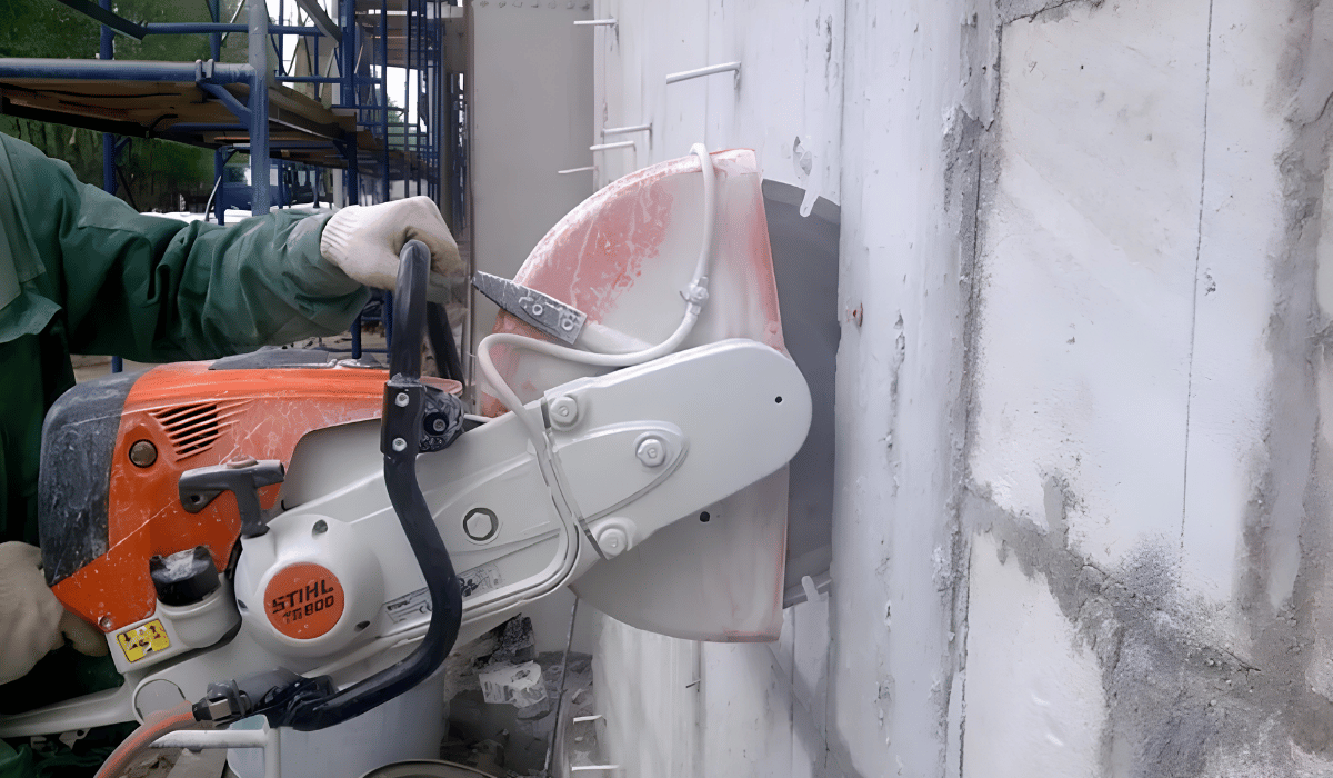 diamond cutting wall