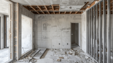Dismantling of plasterboard finishes
